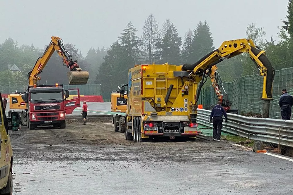 Spa-Francorchamps Circuit after a storm