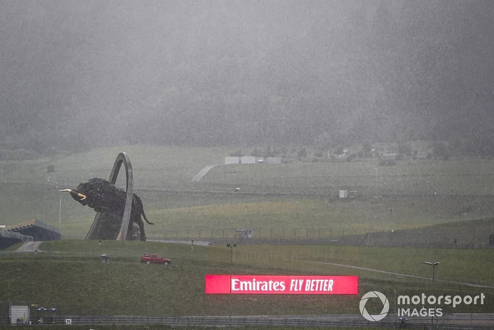 La pluie s'abat sur le Red Bull Ring