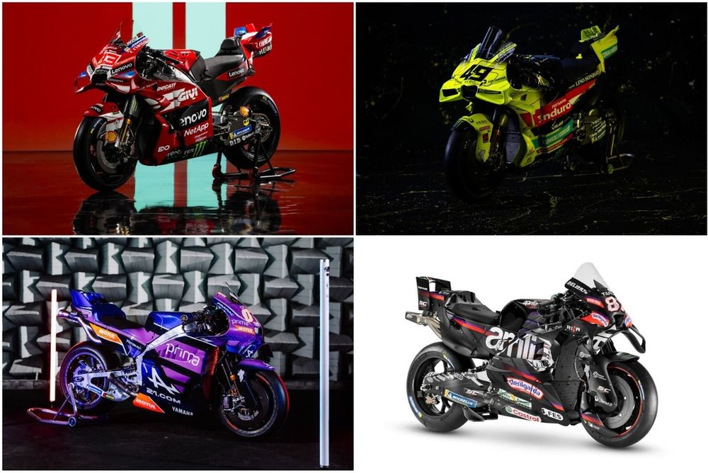 Collage de las MotoGP presentadas