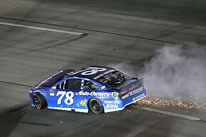 Truex criticizes late caution, declares "tonight sucked" after wreck