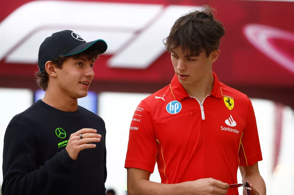 Oliver Bearman, Reserve Driver, Ferrari and Haas F1 Team, Andrea Kimi Antonelli, Reserve Driver, Mercedes-AMG F1 Team