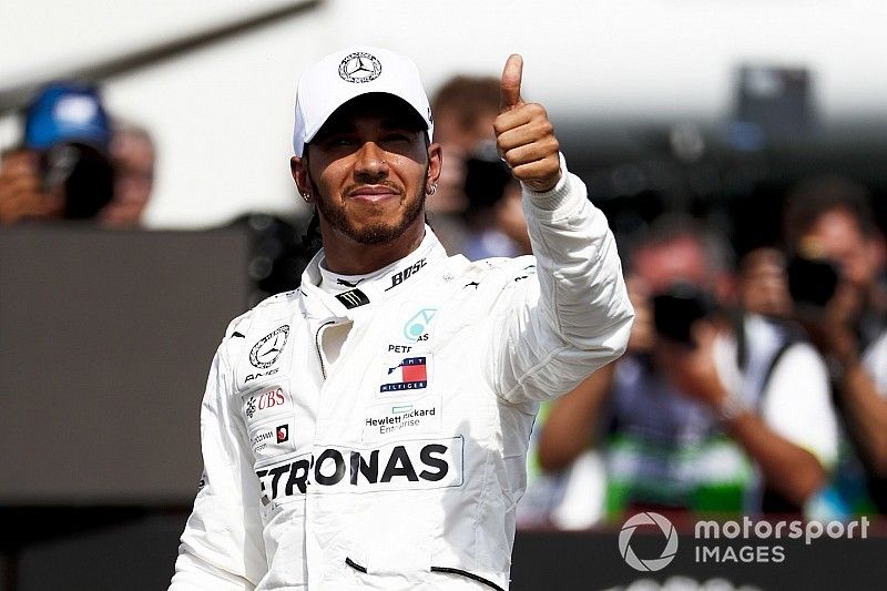 Polesitter Lewis Hamilton, Mercedes AMG F1