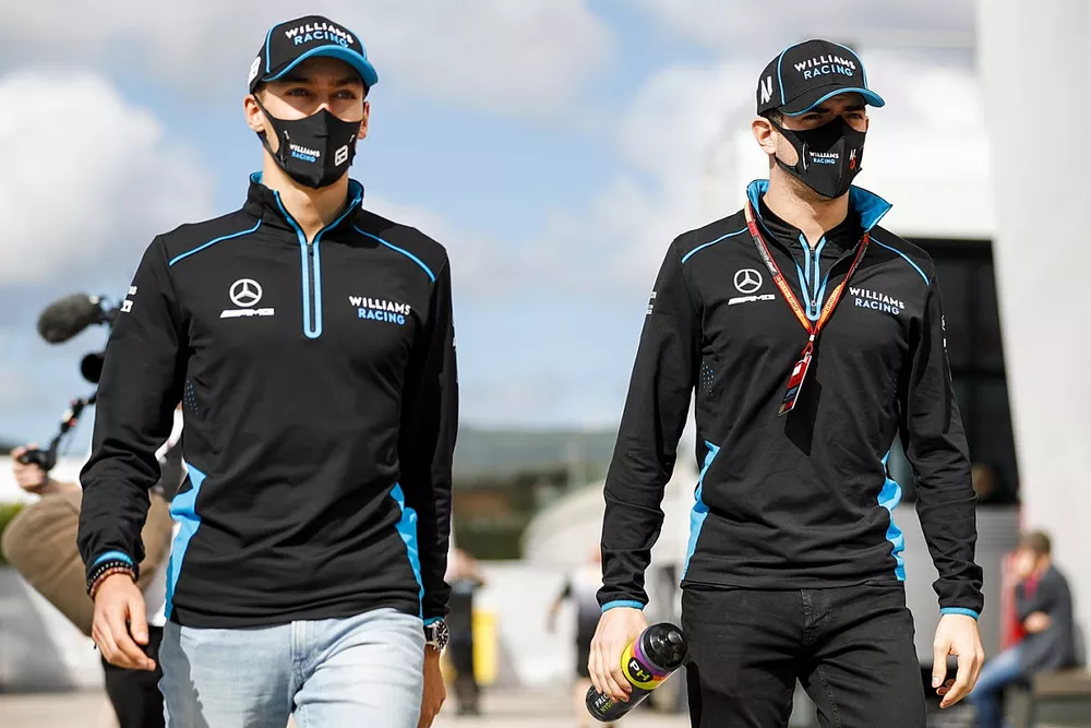 Nicholas Latifi, Williams Racing and George Russell, Williams Racing 