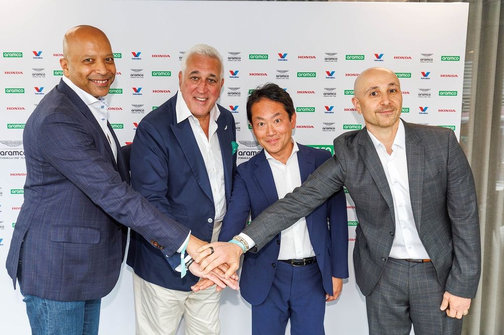 Yasser Mufti, Aramco, Lawrence Stroll, Aston Martin F1 Team, Koji Watanabe, Honda Racing Corporation, Jamal Muashsher, CEO de Valvoline Global