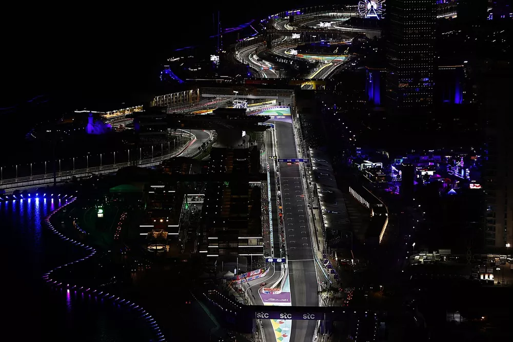 A view of the circuit from above