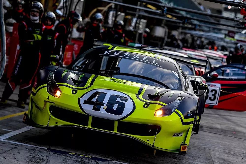 #46 Monster VR46 Kessel Ferrari 488 GT3: Valentino Rossi, Luca Marini, Alessio Salucci 