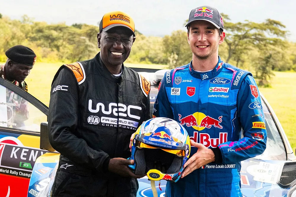 William Ruto, Kenya president, Pierre-Louis Loubet, M-Sport Ford World Rally Team