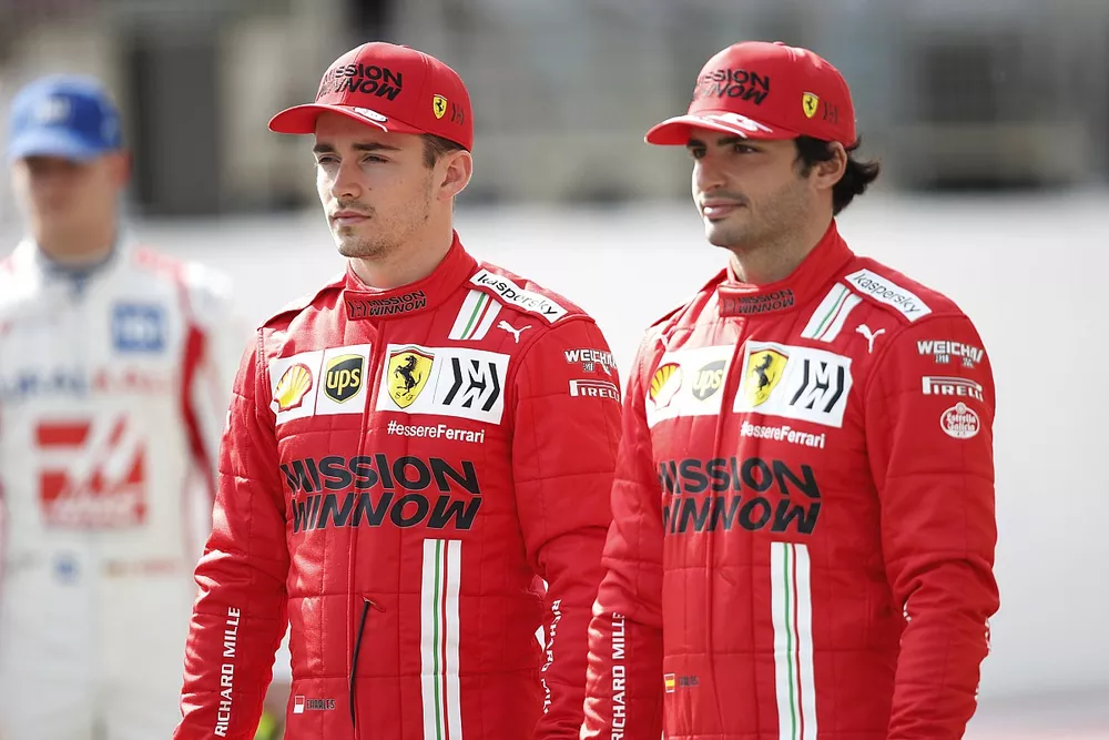Charles Leclerc, Ferrari and Carlos Sainz Jr., FerrarI