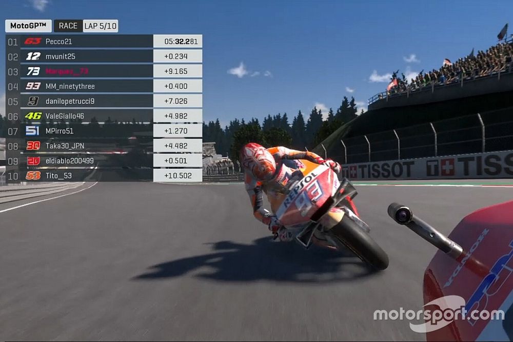 Marc M&aacute;rquez, Repsol Honda, Carrera Virtual Austria