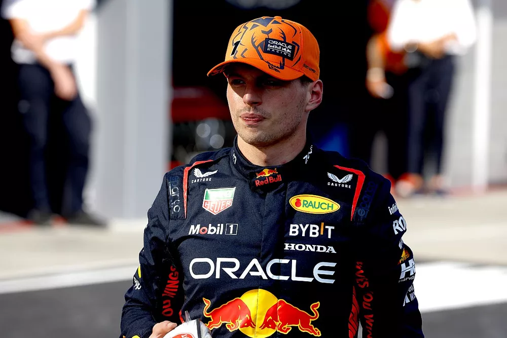 Max Verstappen, Red Bull Racing, in Parc Ferme after Qualifying