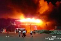 Termas de R&iacute;o Hondo w ogniu