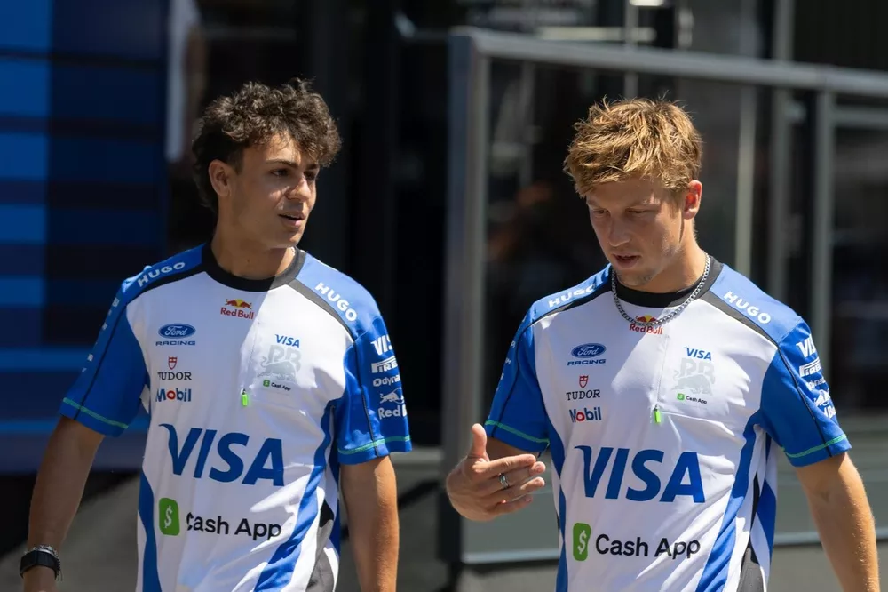 Liam Lawson and Arvid Lindblad surprise fans on easyJet flight after  Belgian GP