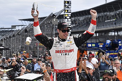 Brickyard 400: Keselowski wins after door-to-door battle with Hamlin