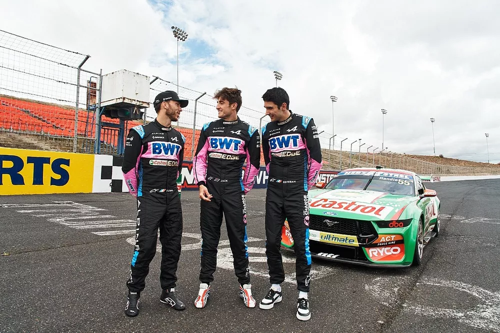 Pierre Gasly, Esteban Ocon en Jack Doohan