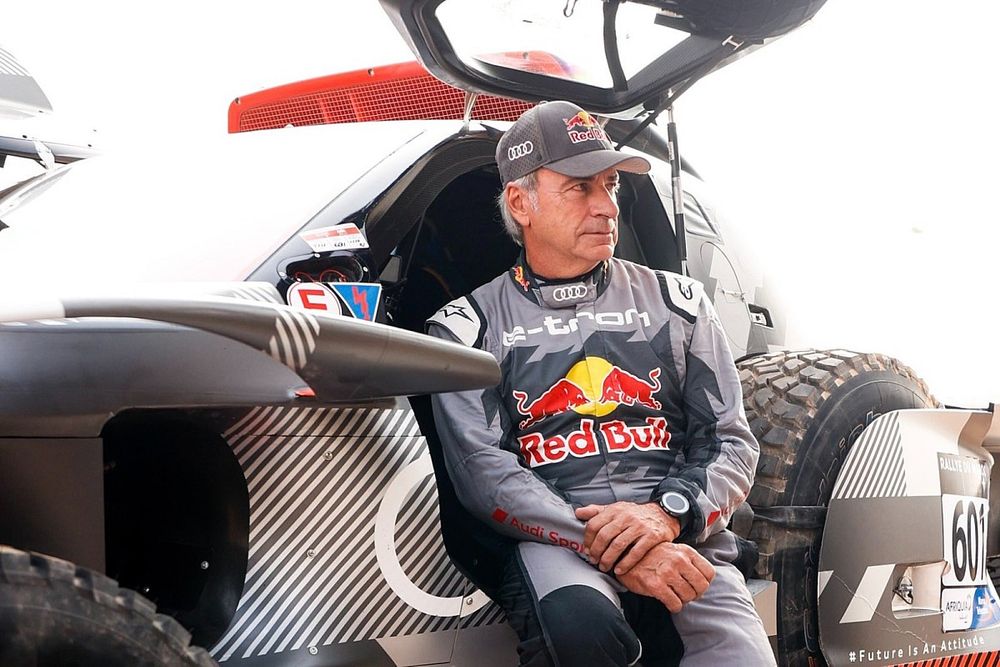 Carlos Sainz con Audi en el Rally de Marruecos 2022