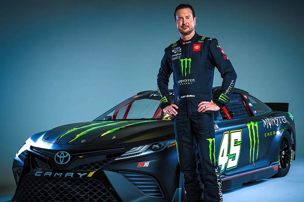 Kurt Busch, 23XI Racing with his new livery