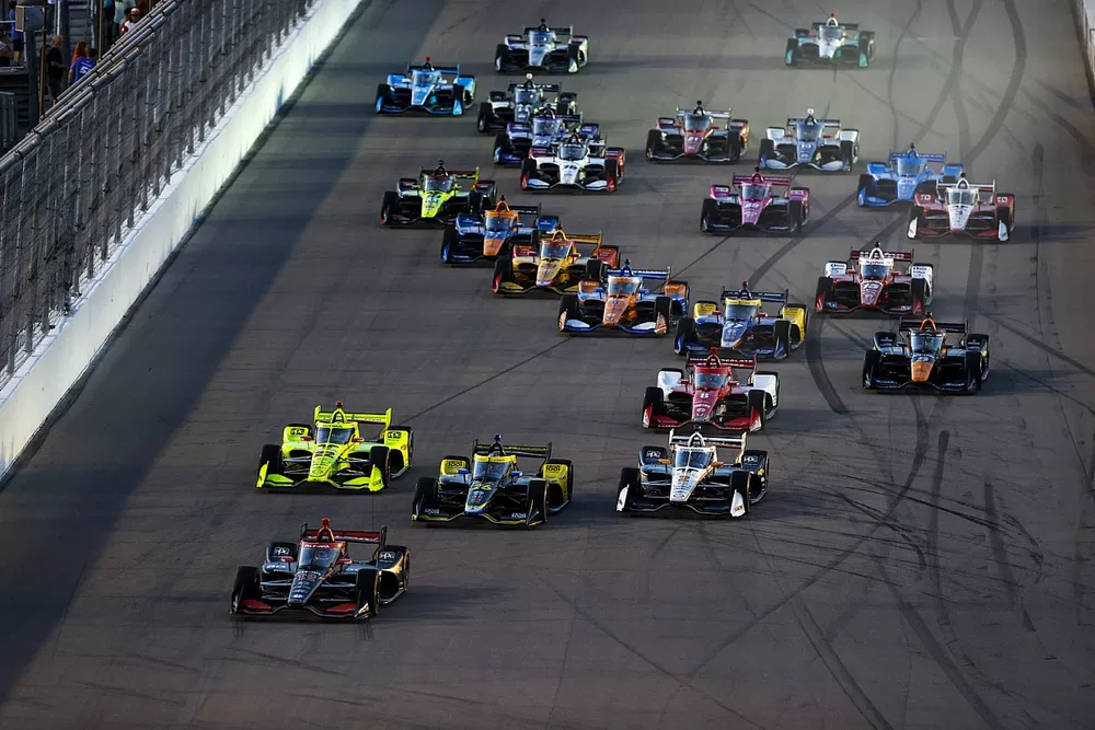 Will Power, Team Penske Chevrolet, StartColton Herta, Andretti Autosport w/ Curb-Agajanian Honda, Simon Pagenaud, Team Penske Chevrolet, Josef Newgarden, Team Penske Chevrolet, Marcus Ericsson, Chip Ganassi Racing Honda, Patricio O'Ward, Arrow McLaren SP Chevrolet, Felix Rosenqvist, Arrow McLaren SP Chevrolet, Scott Dixon, Chip Ganassi Racing Honda