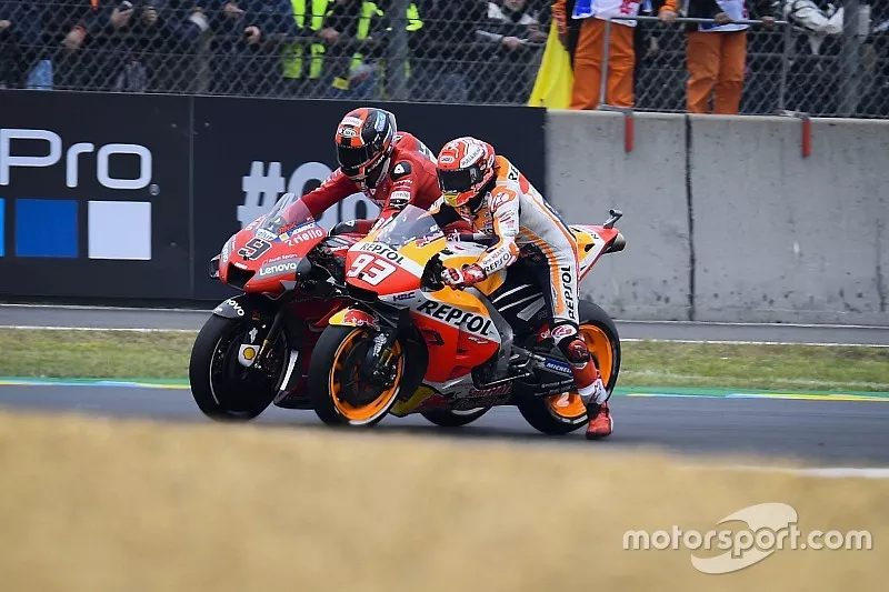 Marc M&aacute;rquez, Repsol Honda Team, Danilo Petrucci, Ducati Team