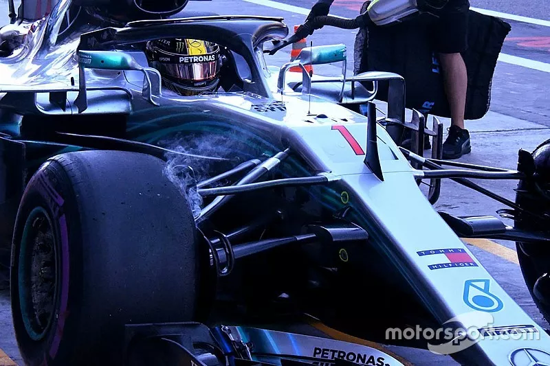 Lewis Hamilton, Mercedes AMG F1, detalle t&eacute;cnico