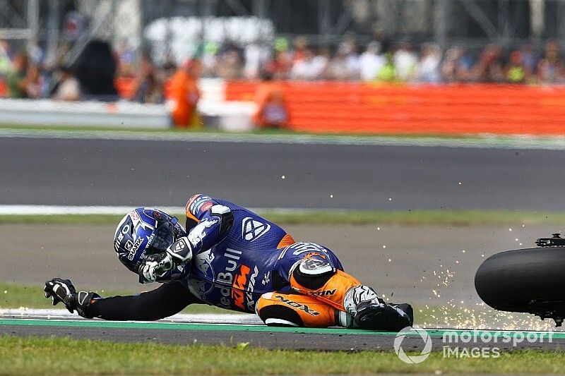Miguel Oliveira, Red Bull KTM Tech 3 ca&iacute;da