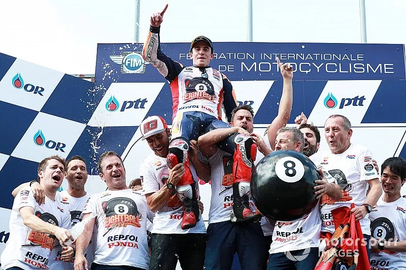 Podium: race winner Marc Marquez, Repsol Honda Team