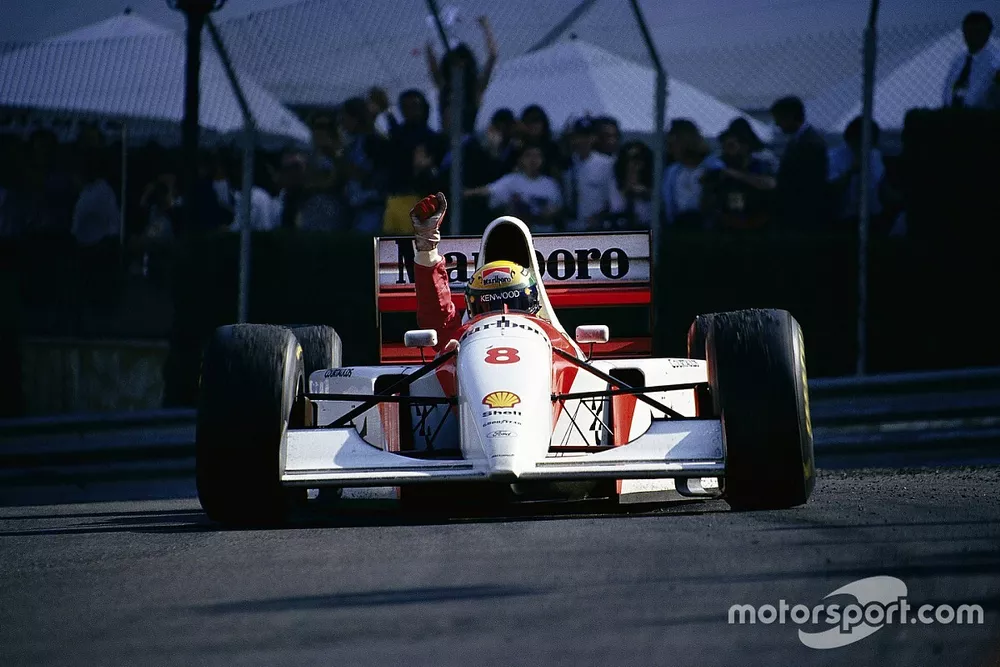 Ayrton Senna, McLaren, gana