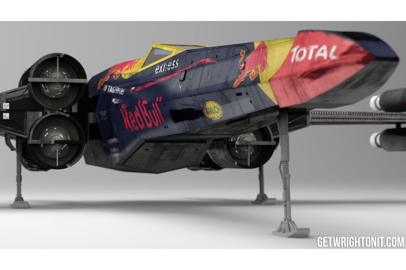 X-Wing im Red-Bull-Design