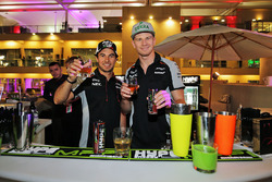 Sergio Perez, Sahara Force India F1; Nico Hülkenberg, Sahara Force India F1