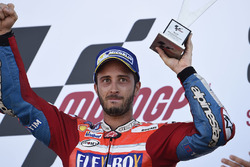 Podium: race winner Andrea Dovizioso, Ducati Team
