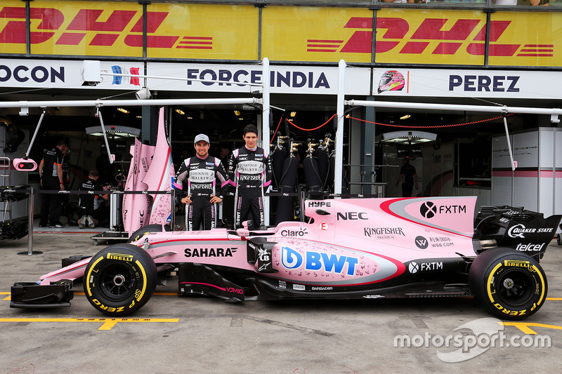 Sergio Perez, Sahara Force India F1, Esteban Ocon, Sahara Force India F1 Team