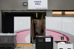 Force india F1 team pit garage