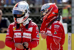 Обладатель поула Себастьян Феттель, второе место – Кими Райкконен, Ferrari