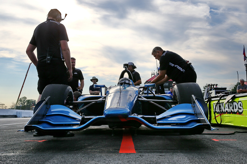 Juan Pablo Montoya tests the 2018 Chevrolet