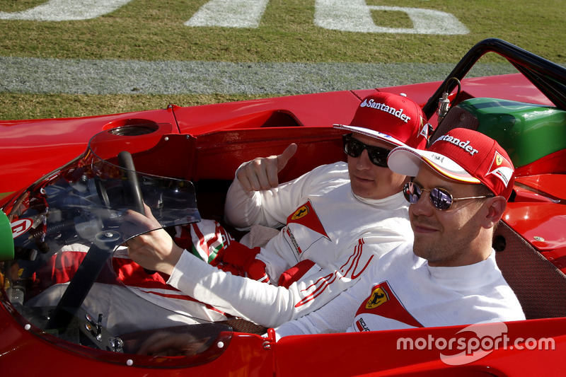 Kimi Raikkonen, Ferrari y Sebastian Vettel, Ferrari