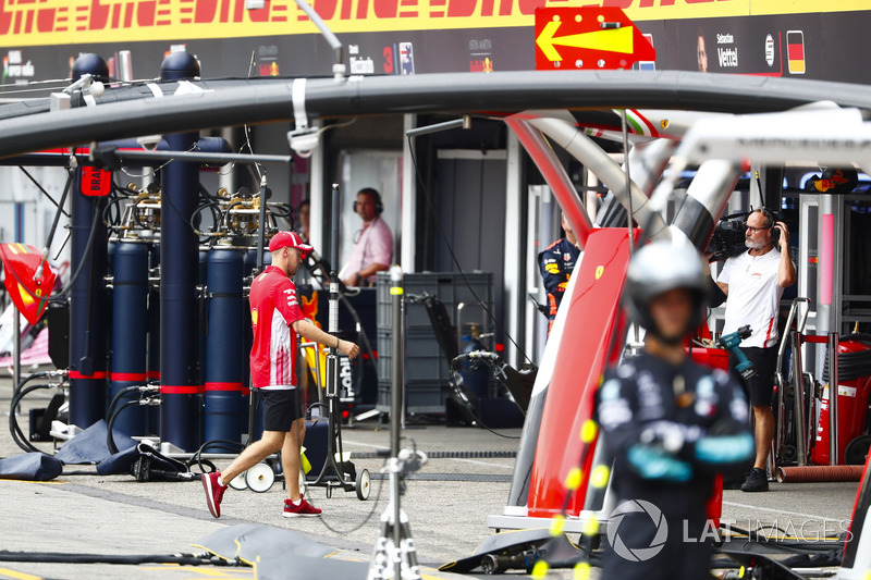Sebastian Vettel, Ferrari tras su accidente