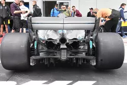 Vue détaillée du diffuseur de la Mercedes-AMG F1 W09