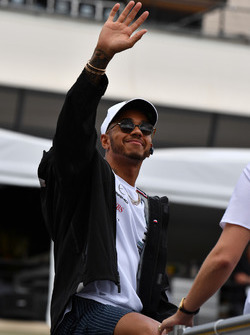 Lewis Hamilton, Mercedes-AMG F1 pilotlar geçit töreninde
