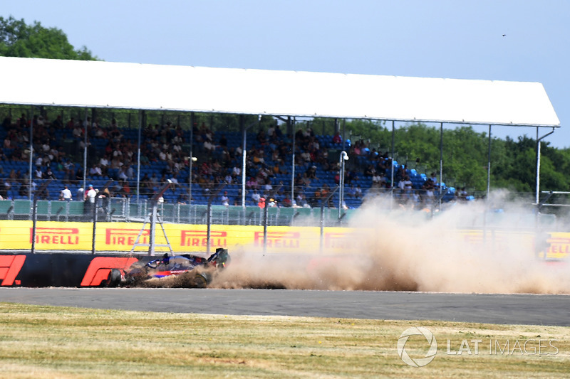 O acidente de Brendon Hartley, Scuderia Toro Rosso STR13