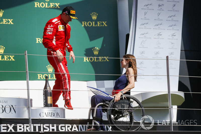 Dobogós ceremónia - Brit Nagydíj - F1 2018