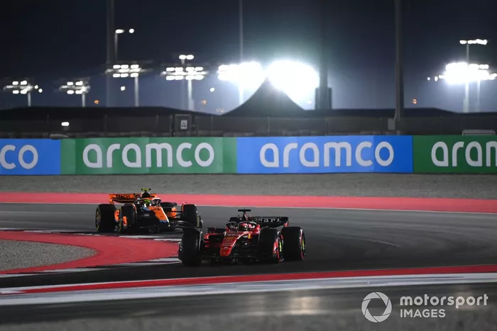 Charles Leclerc, Ferrari SF-23, Lando Norris, McLaren MCL60