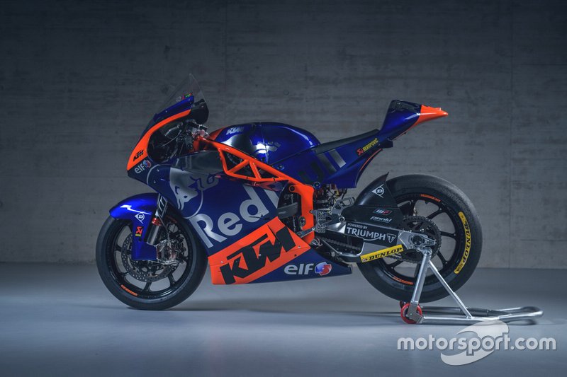 La moto de Marco Bezzecchi, Red Bull KTM Tech3
