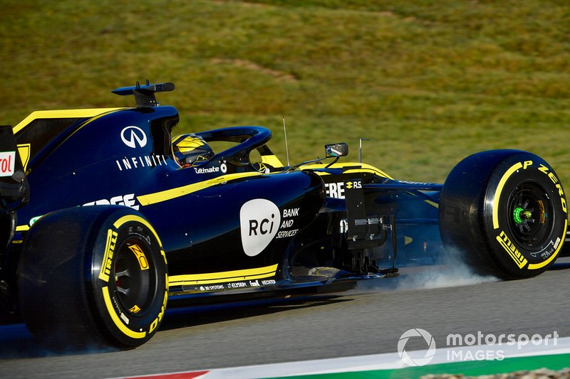 Nico Hulkenberg, Renault Sport F1 Team R.S. 19 en tête-à-queue