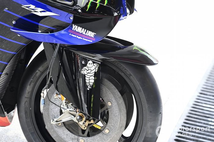 Detalle de la moto de Yamaha Factory Racing