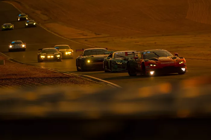 #37 PROsport Racing Aston Martin Vantage AMR GT3: Steven Palette, Marek Böckmann, Nico Bastian, #7 Konrad Motorsport Lamborghini Huracan GT3: Danny Soufi, Maximilian Paul, Peter Elkmann, Pavel Lefterov