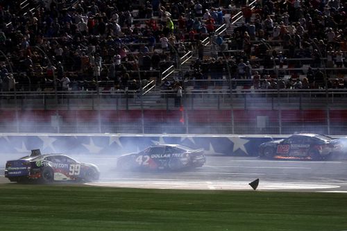 Daniel Suárez, Trackhouse Chevrolet, Ryan Blaney, Team Penske Ford