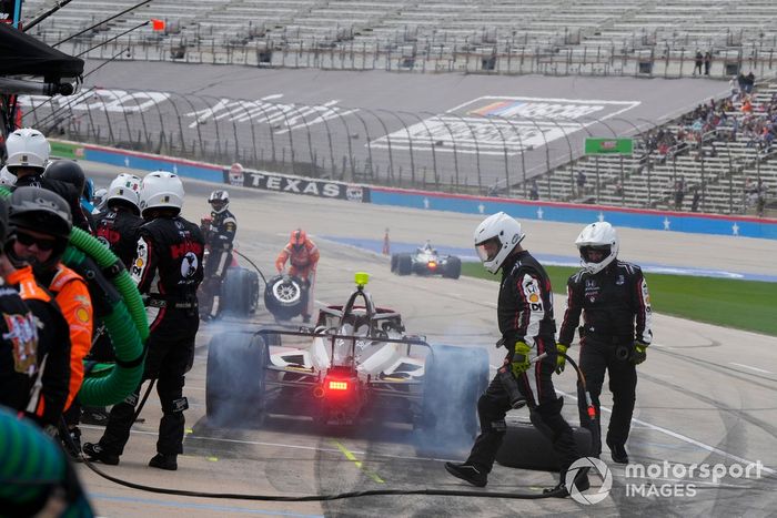 David Malukas, Dale Coyne Racing with HMD Honda pit stop