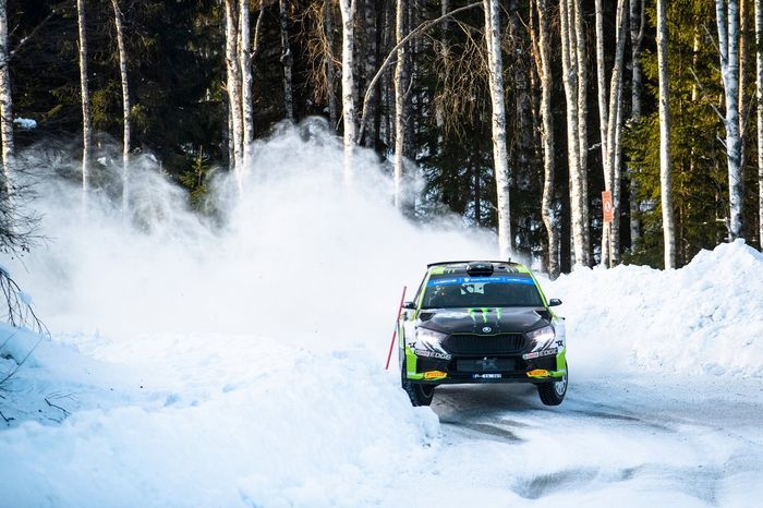 Oliver Solberg, Elliott Edmondson, Skoda Fabia Evo Rally2