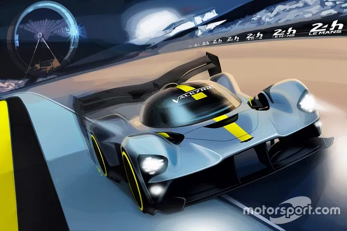 Rendering Aston Martin Valkyrie hypercar