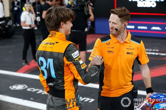 Oscar Piastri, McLaren, en Parc Ferme tras la clasificación