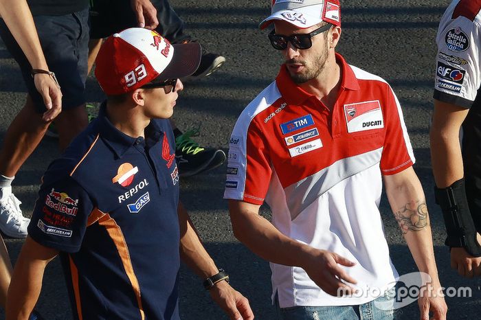 Marc Marquez, Repsol Honda Team, Andrea Dovizioso, Ducati Team